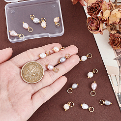 16Pcs 4 Colors Natural Freshwater Pearl Pendants&nbsp;PALLOY-PH01737