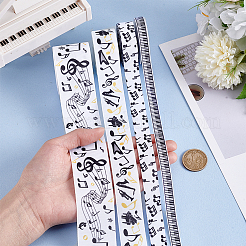 30Yards 4 Styles Musical Note Polyester Ribbon&nbsp;OCOR-PH0006-22