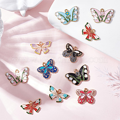 36Pcs 9 Style Alloy Enamel Pendants&nbsp;ENAM-SC0002-89