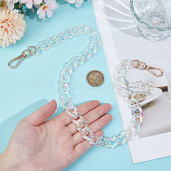 2Pcs Acrylic Twisted Chain Bag Chains&nbsp;DIY-PH00034-85A