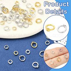 60Pcs 6 Styles Brass Ring Charm Connectors&nbsp;KK-CJ0004-51