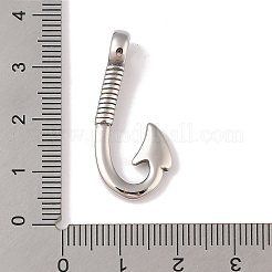 304 Stainless Steel Hook Clasps&nbsp;STAS-C109-13B-AS