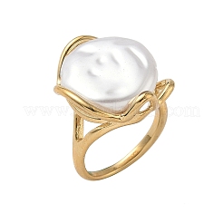 304 Stainless Steel with Acrylic Finger Rings&nbsp;RJEW-Z118-10G