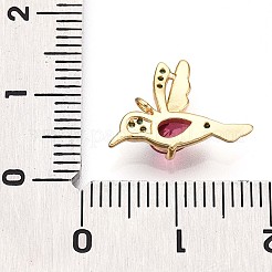 Brass Micro Pave Cubic Zirconia Charms&nbsp;KK-N261-11G