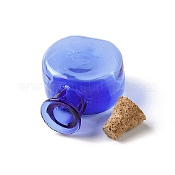 Flat Round Miniature Glass Bottles&nbsp;GLAA-H019-05C