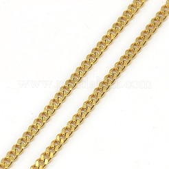 Trendy Unisex 201 Stainless Steel Twisted Chain Necklaces&nbsp;NJEW-L043-44G