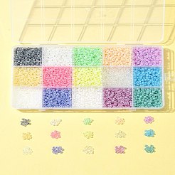 225G 15 Colors Glass Seed Beads&nbsp;SEED-FS0001-35