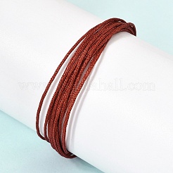 Polyester Metallic Braided Multi-strand Cord Bracelet for Bracelet Making&nbsp;BJEW-H642-02G-11