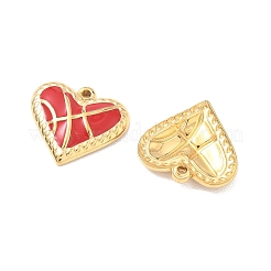 Basketball Pattern 304 Stainless Steel Enamel Pendants&nbsp;STAS-Q119-09G-04