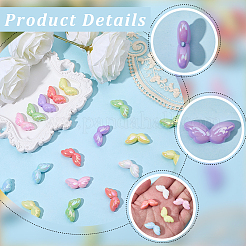 50Pcs UV Plating Opaque Acrylic Beads&nbsp;OACR-PA0001-88
