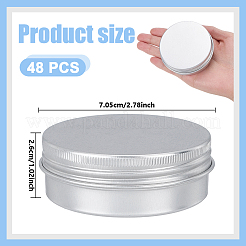 Round Aluminum Packing Boxes&nbsp;CON-WH0112-054