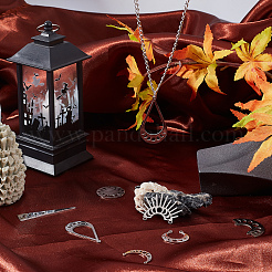 16Pcs 8 Style 201 Stainless Steel Pendant Links&nbsp;STAS-SC0003-55