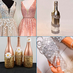 Glitter Resin Hotfix Rhinestone(Hot Melt Adhesive On The Back)&nbsp;OCOR-TA0002-02-40mm