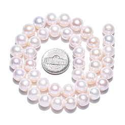 Natural Cultured Freshwater Pearl Beads Strands&nbsp;PEAR-N016-09C