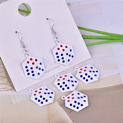 Spray Painted Alloy Pendants&nbsp;ENAM-I052-01