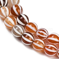 Natural Tibetan Agate Striped Beads Strands&nbsp;G-NH0037-B02-02A