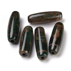 Tibetan Style dZi Beads&nbsp;X-TDZI-E004-04