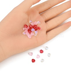 30Pcs 3 Colors Transparent Spray Painted Glass Beads&nbsp;GLAA-FP0001-34