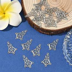 Tarnish Resistant 304 Stainless Steel Hollow Flower Chandelier Component Links&nbsp;STAS-R083-25