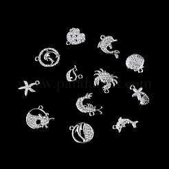 12Pcs 12 Styles Alloy Rhinestone Pendants&nbsp;FIND-TAD0001-02