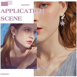 60Pcs 3 Colors Resin Clip-on Earring Findings&nbsp;FIND-PH0026-54