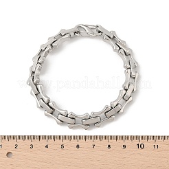 304 Stainless Steel Bone Link Chain Bracelets for Women Men&nbsp;BJEW-F488-65P