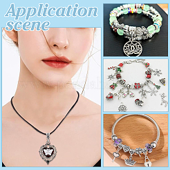 190Pcs 19 Styles Tibetan Style Alloy Tube Bails&nbsp;FIND-ME0004-24
