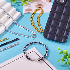 6M 3 Colors Oxidated Aluminium Twisted Chains&nbsp;CHA-YS0001-03