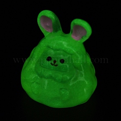 Luminous Resin Cute Little Rabbit Ornaments&nbsp;RESI-I054-01E