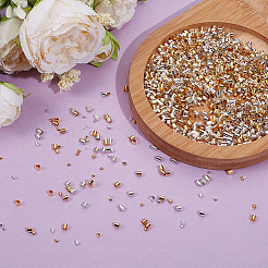 2400Pcs 6 Styles Brass Crimp Beads&nbsp;KK-ME0003-35