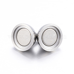 Tarnish Resistant 304 Stainless Steel Magnetic Clasps with Loops&nbsp;STAS-F108-08P