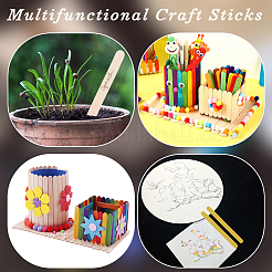 2 Sets Wood Craft Sticks&nbsp;DIY-CP0012-28A