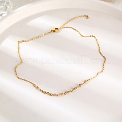 Cubic Zirconia Column Pendant Necklace with Brass Cable Chains&nbsp;UU3534-1