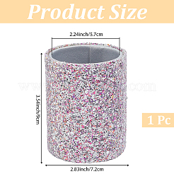 Sequins Plastic Eyebrow Pencil Storage Holder&nbsp;AJEW-WH20130-82F