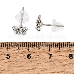 Ocean Alloy Rhinestone Stud Earrings for Women&nbsp;AL-CBA004A-01P