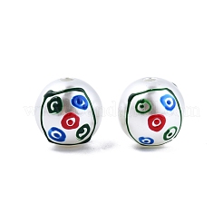Mahjong Theme ABS Plastic Imitation Pearl Enamel Beads&nbsp;KY-G020-04C