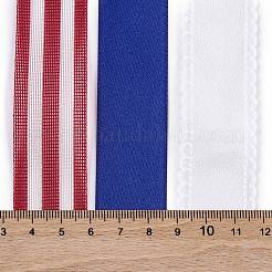 9 Yards 3 Styles Independence Day Polyester & Polycotton Ribbons Sets&nbsp;SRIB-A015-02A-07