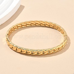 304 Stainless Steel Hinged Bangles for Women&nbsp;AJEW-P127-26G
