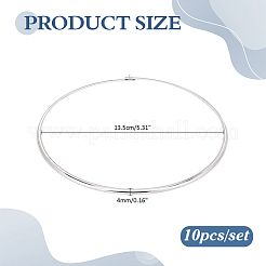 10Pcs Zinc Alloy Choker Necklace Making&nbsp;NJEW-ME0001-12