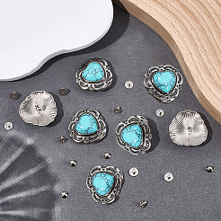 8 Bags Alloy Decorative Rivets&nbsp;BUTT-CP0001-21