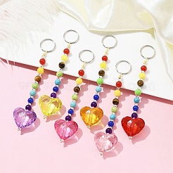 Heart Acrylic Keychains&nbsp;HJEW-JM01373