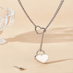 304 Stainless Steel Pendant Necklaces&nbsp;NJEW-LP0001-21