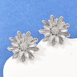 304 Stainless Steel Pendant Necklaces & Stud Earrings Set for Women&nbsp;SJEW-G086-01P
