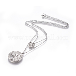 304 Stainless Steel Tiered Necklaces&nbsp;NJEW-E141-22