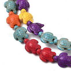 Synthetic Turquoise Beads Strands&nbsp;G-E456-35D-8x10mm-04