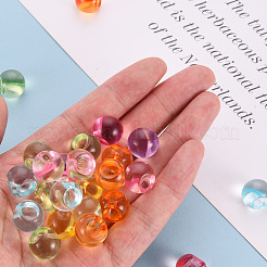 1-Hole Transparent Acrylic Buttons&nbsp;TACR-S154-50B