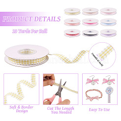 10 Yards Flat Polycotton(Polyester Cotton) Ribbon&nbsp;OCOR-TAC0030-01A