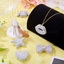 5Pcs 5 Styles Handmade Polymer Clay Pendants&nbsp;RB-BT0001-05C