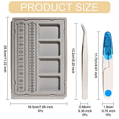 1Pc Plastic Flocked Bracelets Bead Design Boards&nbsp;DIY-YW0010-29