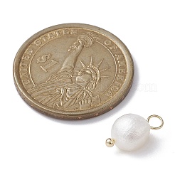 Natural Pearl Potato Charms&nbsp;X1-PALLOY-JF02199-03